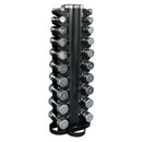 Haltères chromées Bodytrading avec rack CHDUSET