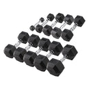 Body-Solid Ensemble d'haltères hexagonaux de 1 à 10 kg - HEXDU1-10