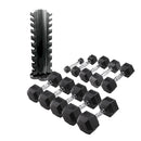 Body-Solid Kit Haltères Hexagonales de 1 à 10 kg avec Rack - HEXDU-SETREK