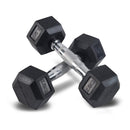 Haltère hexagonale Body-Solid 1 kg - 50 kg (par paire) - HEXRU